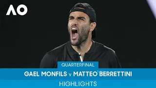 Gael Monfils v Matteo Berrettini Highlights (QF) | Australian Open 2022