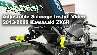 Impaktech Adjustable Subcage Install on a 2022 Kawasaki ZX6R (2013-2022)