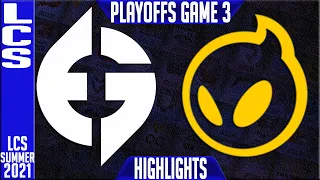 EG vs DIG Highlights Game 3 | LCS Summer Playoffs Rounds 1 | Evil Geniuses vs Dignitas