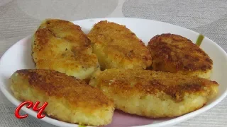 Зразы Картофельные с Грибами (Постное Блюдо)Очень  Вкусные  Сытные ! /Zrazy Potato with Mushrooms