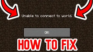 How To Fix "Unable To Connect To World" in Minecraft Bedrock (Xbox, PS4, Switch)