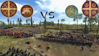 --BATTLE OF TWO EMPERORS-- 1212 AD 2v2 Semi-Historical Battle During the Fourth Crusade