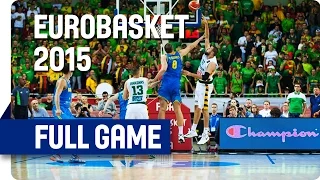 Lithuania v Ukraine - Group D - Full Game - Eurobasket 2015