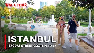 Turkey Istanbul Bağdat Street Göztepe Park | Walking Tour 2021 |4k UHD 60fps