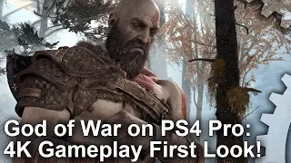[4K] God of War PS4 Pro First Look - Sony's Next Big Tech Showcase!