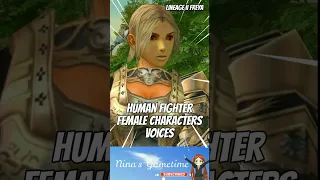 Lineage 2 Freya Shorts Human Fighter Female Characters Voices