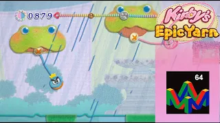 Kirby's Epic Yarn part 2 It's Raining Frogs and Fish