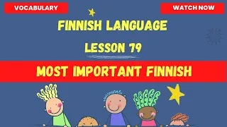 Most Important Finnish| Finnish language lesson for beginners|Finnish 2023 |Finnish language|Finnish