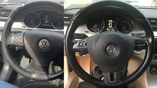 Retrofit install new steering wheel in passat B6 3C