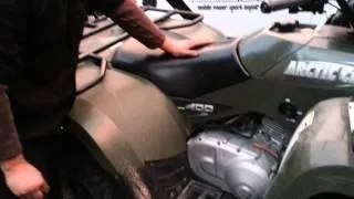 How to use the pull start on a atv