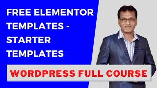 Free Elementor Templates | Starter Templates | WordPress Tutorial for Beginners in Hindi