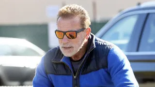 Arnold Schwarzenegger Enjoys A Father-Daughter Bike Ride With Christina