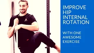 One hip internal rotation exercise to improve hip mobility