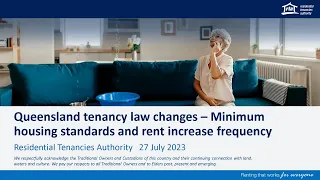 RTA Webinar: Queensland tenancy law changes – minimum housing standards