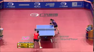 Feng Tianwei vs Ito Mima Germany Open 2015 (full short)