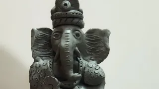 Eco-Friendly Ganesha Making #reels #ganesh #making #ecofriendlyganesha #ganapathimaking #ganapathi