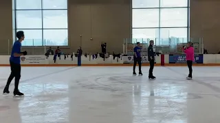 Julian Chan - training camp with Gracie Gold