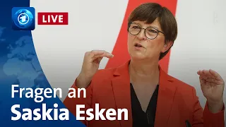 Fragen an SPD-Chefin Saskia Esken | Bericht aus Berlin extra