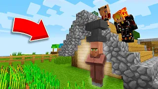 МЫ С МАШКОЙ ЗАТРОЛЛИЛИ ЖИТЕЛЯ В МАЙНКРАФТ ! Алексбой Minecraft