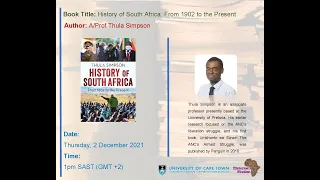Virtual Book Talk: A/Prof Thula Simpson