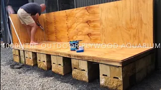 Plywood Aquarium Construction in Timelapse