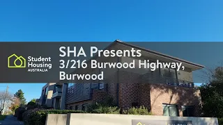 3/216 Burwood Highway, BURWOOD – Apartment tour by Student Housing Australia