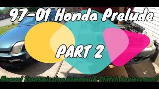 1997 - 2001 Honda Prelude Manual Transmission Removal : Clutch Install 5th Gen Prelude Part 2