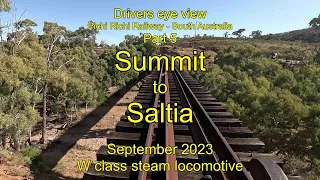 Drivers eye view, Summit to Saltia, Sep 2023