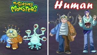 ALL MY SINGING MONSTERS BUT HUMAN VERSION | ALL MONSTERS ETHEREAL WORKSHOP : NITEBEAR, WHAILL [Draw]