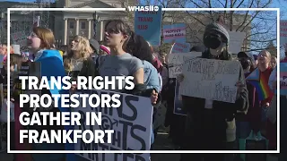 Kentuckians gather at capitol as lawmakers override governor's veto of anti-trans bill