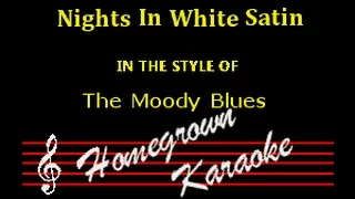 The Moody Blues - Nights In White Satin Karaoke