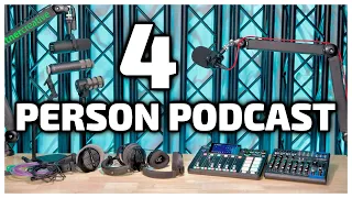 Best Setup For 4 Person Podcast! | COMPLETE GUIDE