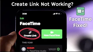 FaceTime Create Link Not Working on iOS 15 [Fixed Quickly]