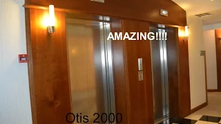 AMAZING 2003 Otis 2000 MRL traction elevators @ Hotel Dubrovnik****, Zagreb,Croatia