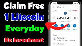 Earn 1 ($62) LITECOIN  Everyday Zero Investment Live Proof ?