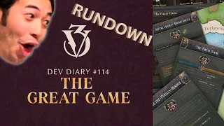 The GREAT Game Narrative Content - Dev Diary 114 Rundown