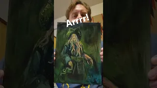 Davy Jones oil painting! #oilpainting