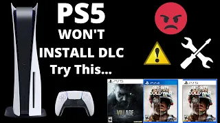 PS5/PS4 DLC Wont Install, other problems too, Possible Fix [Please Read Description]