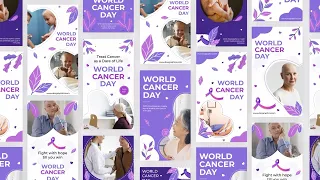 World Cancer Awareness Day Instagram Stories - After Effects Template