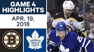 NHL Highlights | Bruins vs. Maple Leafs, Game 4 - Apr. 19, 2018