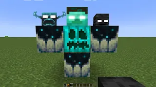 what if you create a Warden Herobrine WitherZilla in MINECRAFT