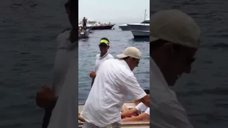 Napoli fan runs into Leonardo Bonucci