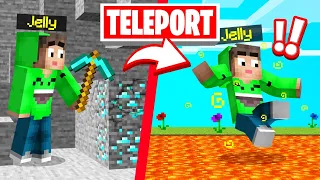 MINE = TELEPORT TROLL In SPEEDRUNNERS vs. HUNTERS! (Minecraft)