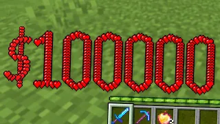 Minecraft, But Your Hearts = Your Money