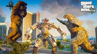 Godzilla and Kong vs Mechagodzilla - GTA 5 Mods