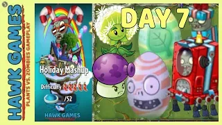 Plants vs Zombies 2 Holiday Mashup World Day 7 Easy (Fake Eggbreaker)