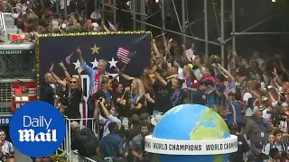 Women's World Cup champs celebrate in New York City parade