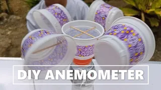 Simple and Easy DIY Anemometer | Science Activity