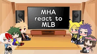 MHA react to MLB (Episode 2.5?) | GachaStudio Luna