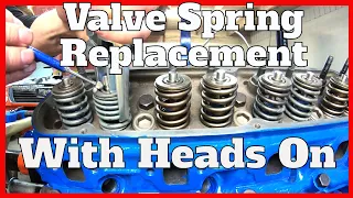 How to Replace Valve Springs With Heads On - Rebuild the 289 Ford - Part 13